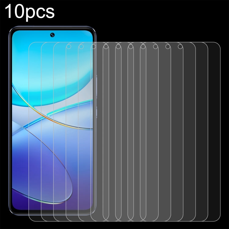 10pcs 0.26mm 9H 2.5D Tempered Glass Film, For vivo Y19 5G, For vivo X200s, For vivo T4, For vivo iQOO Z10, For vivo Y300t / iQOO Z10x, For vivo V50 / V50e, For vivo V50 Lite 4G, For vivo Y300i, For vivo Y39 5G, For vivo V50 Lite 5G, For vivo T4x�������...