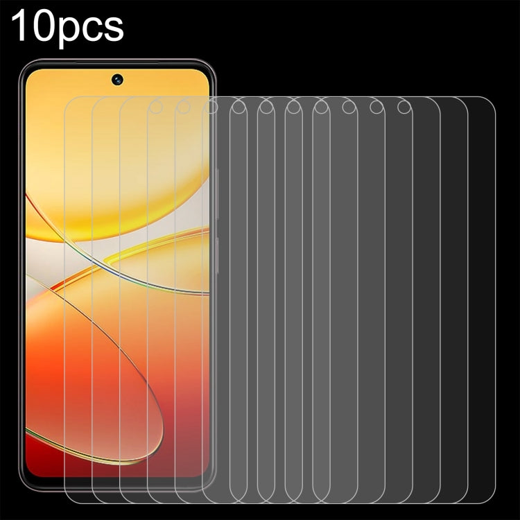 10pcs 0.26mm 9H 2.5D Tempered Glass Film, For vivo Y19 5G, For vivo X200s, For vivo T4, For vivo iQOO Z10, For vivo Y300t / iQOO Z10x, For vivo V50 / V50e, For vivo V50 Lite 4G, For vivo Y300i, For vivo Y39 5G, For vivo V50 Lite 5G, For vivo T4x�������...