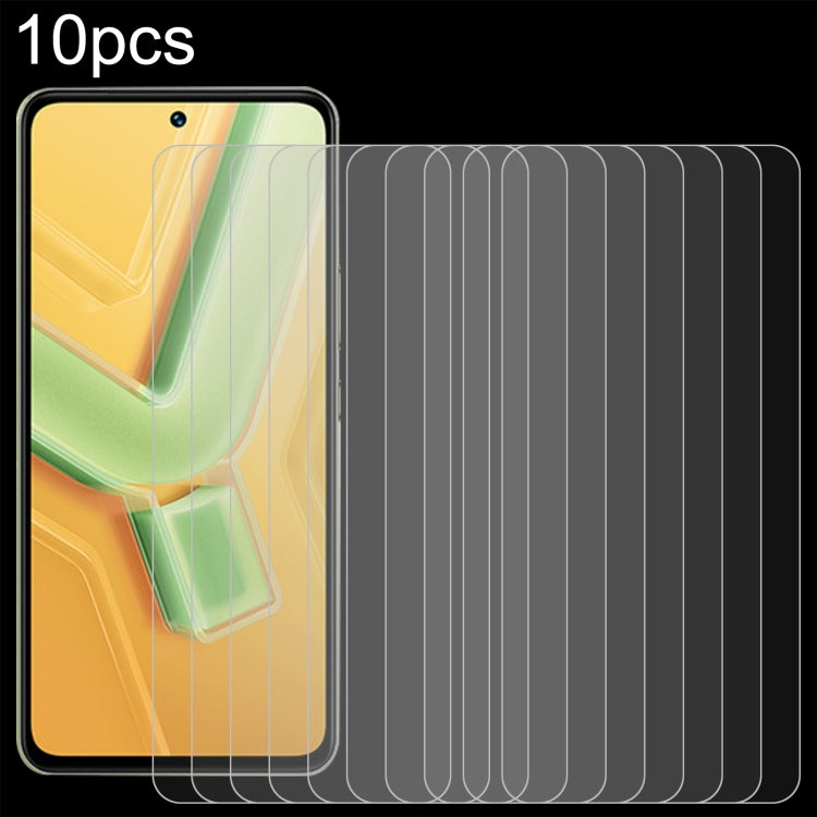 10pcs 0.26mm 9H 2.5D Tempered Glass Film, For vivo Y19 5G, For vivo X200s, For vivo T4, For vivo iQOO Z10, For vivo Y300t / iQOO Z10x, For vivo V50 / V50e, For vivo V50 Lite 4G, For vivo Y300i, For vivo Y39 5G, For vivo V50 Lite 5G, For vivo T4x�������...