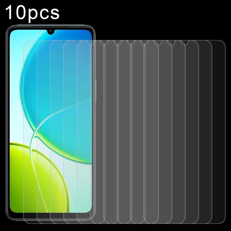 10pcs 0.26mm 9H 2.5D Tempered Glass Film, For vivo Y19 5G, For vivo X200s, For vivo T4, For vivo iQOO Z10, For vivo Y300t / iQOO Z10x, For vivo V50 / V50e, For vivo V50 Lite 4G, For vivo Y300i, For vivo Y39 5G, For vivo V50 Lite 5G, For vivo T4x�������...