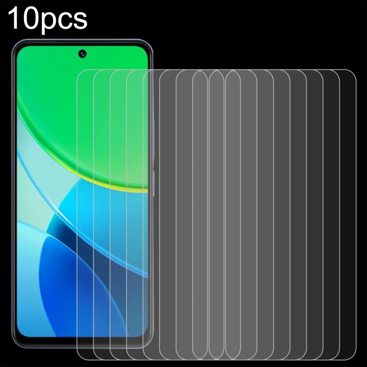 10pcs 0.26mm 9H 2.5D Tempered Glass Film, For vivo Y19 5G, For vivo X200s, For vivo T4, For vivo iQOO Z10, For vivo Y300t / iQOO Z10x, For vivo V50 / V50e, For vivo V50 Lite 4G, For vivo Y300i, For vivo Y39 5G, For vivo V50 Lite 5G, For vivo T4x�������...