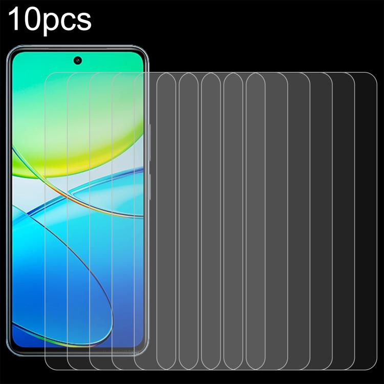 10pcs 0.26mm 9H 2.5D Tempered Glass Film, For vivo Y19 5G, For vivo X200s, For vivo T4, For vivo iQOO Z10, For vivo Y300t / iQOO Z10x, For vivo V50 / V50e, For vivo V50 Lite 4G, For vivo Y300i, For vivo Y39 5G, For vivo V50 Lite 5G, For vivo T4x�������...