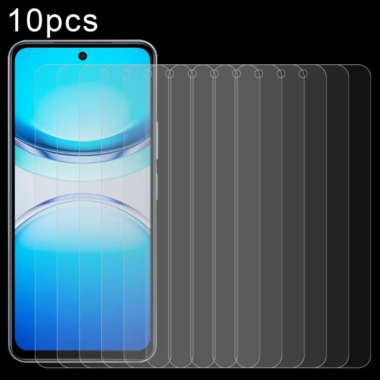 10pcs 0.26mm 9H 2.5D Tempered Glass Film, For vivo Y19 5G, For vivo X200s, For vivo T4, For vivo iQOO Z10, For vivo Y300t / iQOO Z10x, For vivo V50 / V50e, For vivo V50 Lite 4G, For vivo Y300i, For vivo Y39 5G, For vivo V50 Lite 5G, For vivo T4x�������...