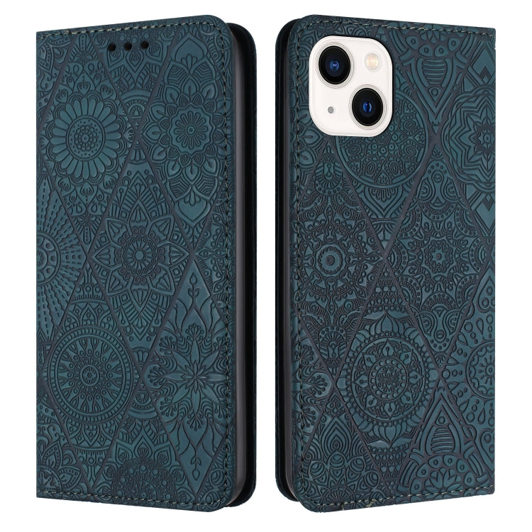 Ethnic Embossed Adsorption Leather Phone Case, For iPhone 14, For iPhone 14 Plus, For iPhone 14 Pro, For iPhone 14 Pro Max, For iPhone 13, For iPhone 13 Pro, For iPhone 13 Pro Max, For iPhone 12 / 12 Pro, For iPhone 12 Pro Max, For iPhone 11�����������...