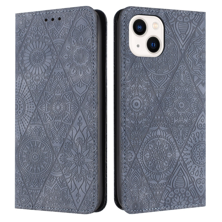 Ethnic Embossed Adsorption Leather Phone Case, For iPhone 14, For iPhone 14 Plus, For iPhone 14 Pro, For iPhone 14 Pro Max, For iPhone 13, For iPhone 13 Pro, For iPhone 13 Pro Max, For iPhone 12 / 12 Pro, For iPhone 12 Pro Max, For iPhone 11�����������...