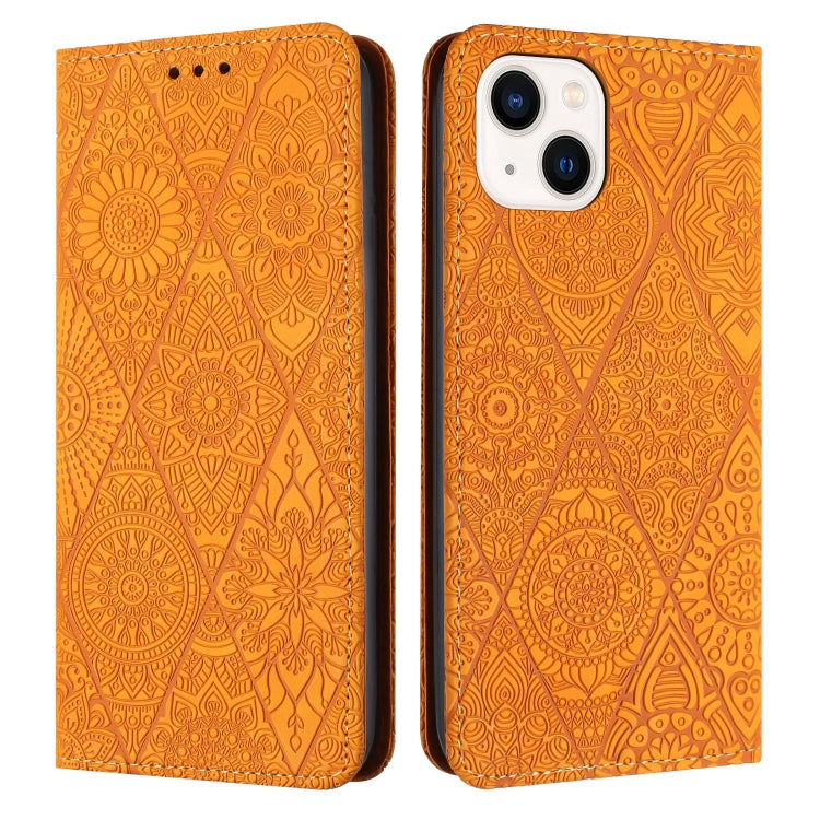 Ethnic Embossed Adsorption Leather Phone Case, For iPhone 14, For iPhone 14 Plus, For iPhone 14 Pro, For iPhone 14 Pro Max, For iPhone 13, For iPhone 13 Pro, For iPhone 13 Pro Max, For iPhone 12 / 12 Pro, For iPhone 12 Pro Max, For iPhone 11�����������...
