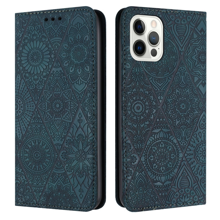 Ethnic Embossed Adsorption Leather Phone Case, For iPhone 14, For iPhone 14 Plus, For iPhone 14 Pro, For iPhone 14 Pro Max, For iPhone 13, For iPhone 13 Pro, For iPhone 13 Pro Max, For iPhone 12 / 12 Pro, For iPhone 12 Pro Max, For iPhone 11�����������...