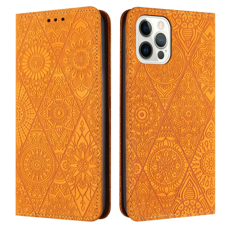 Ethnic Embossed Adsorption Leather Phone Case, For iPhone 14, For iPhone 14 Plus, For iPhone 14 Pro, For iPhone 14 Pro Max, For iPhone 13, For iPhone 13 Pro, For iPhone 13 Pro Max, For iPhone 12 / 12 Pro, For iPhone 12 Pro Max, For iPhone 11�����������...