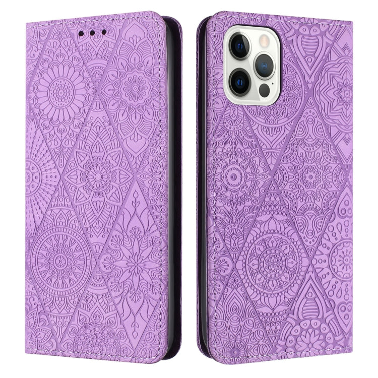 Ethnic Embossed Adsorption Leather Phone Case, For iPhone 14, For iPhone 14 Plus, For iPhone 14 Pro, For iPhone 14 Pro Max, For iPhone 13, For iPhone 13 Pro, For iPhone 13 Pro Max, For iPhone 12 / 12 Pro, For iPhone 12 Pro Max, For iPhone 11�����������...