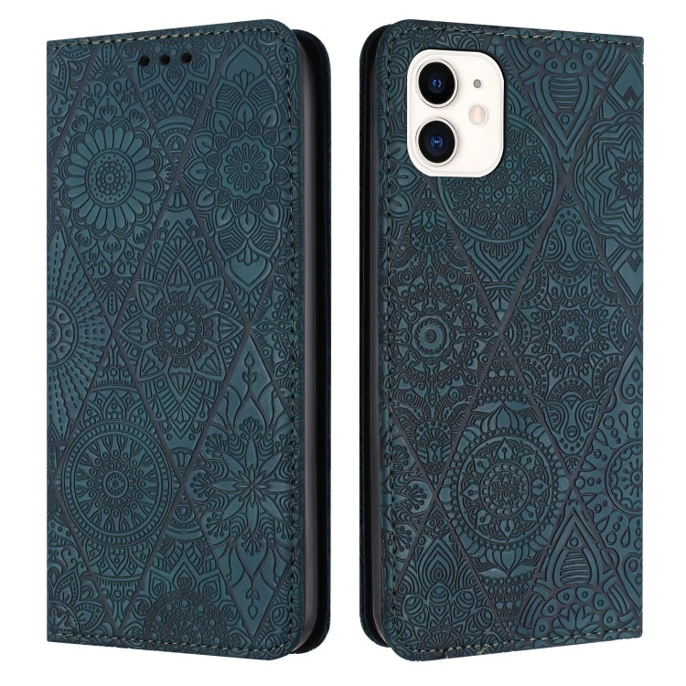 Ethnic Embossed Adsorption Leather Phone Case, For iPhone 14, For iPhone 14 Plus, For iPhone 14 Pro, For iPhone 14 Pro Max, For iPhone 13, For iPhone 13 Pro, For iPhone 13 Pro Max, For iPhone 12 / 12 Pro, For iPhone 12 Pro Max, For iPhone 11�����������...