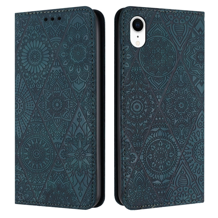Ethnic Embossed Adsorption Leather Phone Case, For iPhone 14, For iPhone 14 Plus, For iPhone 14 Pro, For iPhone 14 Pro Max, For iPhone 13, For iPhone 13 Pro, For iPhone 13 Pro Max, For iPhone 12 / 12 Pro, For iPhone 12 Pro Max, For iPhone 11�����������...
