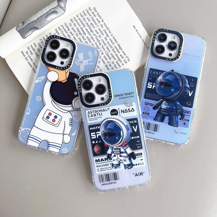 Astronaut Pattern Shockproof PC Protective Phone Case, For iPhone 14 Pro Max, For iPhone 14 Pro, For iPhone 14 Plus, For iPhone 14, For iPhone 13 Pro Max, For iPhone 13 Pro, For iPhone 13, For iPhone 12 Pro Max, For iPhone 12 Pro, For iPhone 12��������...