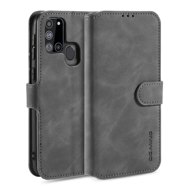 DG.MING Retro Oil Side Horizontal Flip Case with Holder & Card Slots & Wallet, For Samsung Galaxy A21s, For Samsung Galaxy A41 (EU Version), For Samsung Galaxy A51 5G