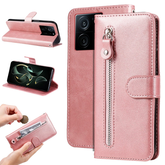 Calf Texture Zipper Leather Phone Case