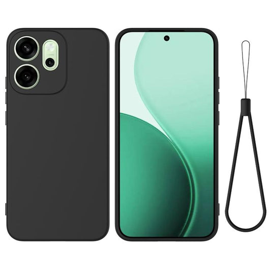 Solid Color Liquid Silicone Dropproof Full Coverage Phone Case