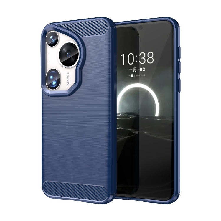 Brushed Texture Carbon Fiber TPU Phone Case, For Huawei Mate 70 Pro / 70 Pro+, For Huawei Mate 70, For Huawei Pura 70 Pro / Pura 70 Pro+, For Huawei Pura 70 Ultra, For Huawei nova Y72, For Huawei nova 12 Ultra, For Huawei Enjoy 70, For Huawei nova 12 P...