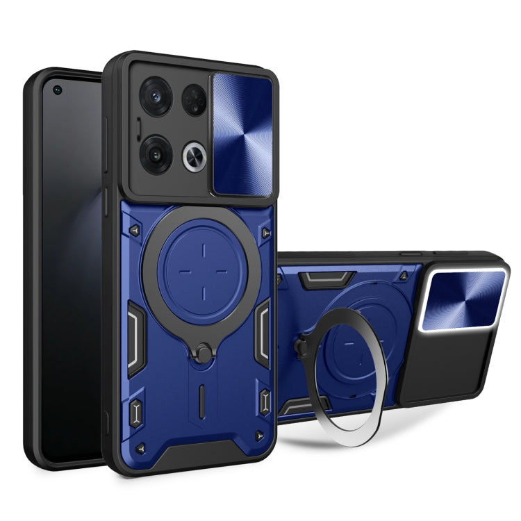 CD Texture Sliding Camshield Magnetic Holder Phone Case, For OPPO A17 4G, For OPPO Reno8 Pro 5G, For OPPO Reno8 5G, For OPPO Reno7 4G / F21 Pro 4G, For OPPO Reno7 5G, For OPPO Reno 6 4G, For OPPO A15 / A15s / A35 2021, For OPPO A53 4G������������������...