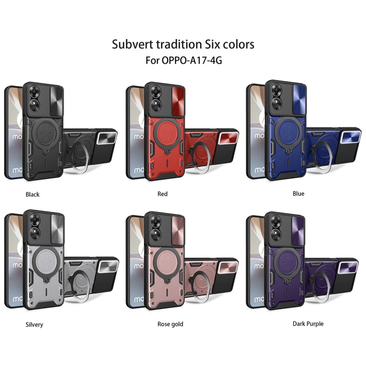 CD Texture Sliding Camshield Magnetic Holder Phone Case, For OPPO A17 4G, For OPPO Reno8 Pro 5G, For OPPO Reno8 5G, For OPPO Reno7 4G / F21 Pro 4G, For OPPO Reno7 5G, For OPPO Reno 6 4G, For OPPO A15 / A15s / A35 2021, For OPPO A53 4G������������������...
