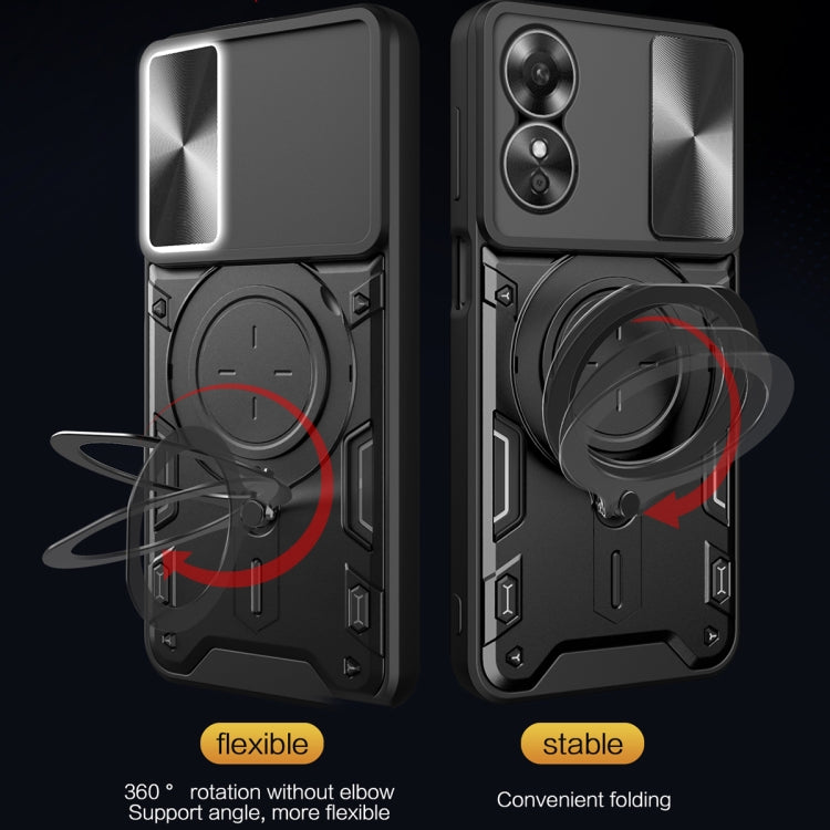 CD Texture Sliding Camshield Magnetic Holder Phone Case, For OPPO A17 4G, For OPPO Reno8 Pro 5G, For OPPO Reno8 5G, For OPPO Reno7 4G / F21 Pro 4G, For OPPO Reno7 5G, For OPPO Reno 6 4G, For OPPO A15 / A15s / A35 2021, For OPPO A53 4G������������������...