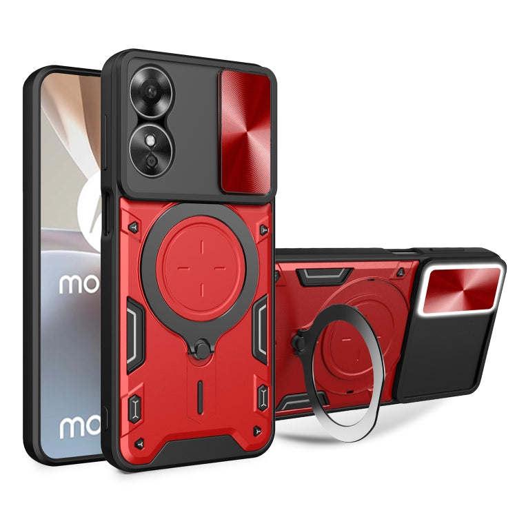 CD Texture Sliding Camshield Magnetic Holder Phone Case, For OPPO A17 4G, For OPPO Reno8 Pro 5G, For OPPO Reno8 5G, For OPPO Reno7 4G / F21 Pro 4G, For OPPO Reno7 5G, For OPPO Reno 6 4G, For OPPO A15 / A15s / A35 2021, For OPPO A53 4G������������������...