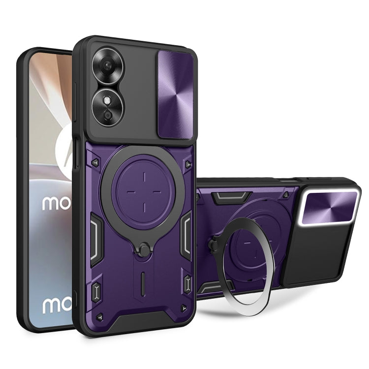 CD Texture Sliding Camshield Magnetic Holder Phone Case, For OPPO A17 4G, For OPPO Reno8 Pro 5G, For OPPO Reno8 5G, For OPPO Reno7 4G / F21 Pro 4G, For OPPO Reno7 5G, For OPPO Reno 6 4G, For OPPO A15 / A15s / A35 2021, For OPPO A53 4G������������������...