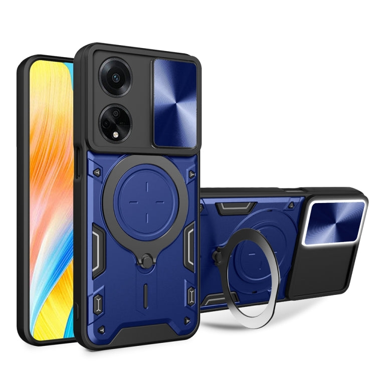 CD Texture Sliding Camshield Magnetic Holder Phone Case, For OPPO Find X8, For OPPO A3x 5G India / A3x 4G, For OPPO Reno12 F 5G Global, For OPPO A3 Pro 5G India, For OPPO Reno12 Pro 5G Global, For OPPO Reno12 5G Global, For OPPO Reno11 F 5G Global�����...