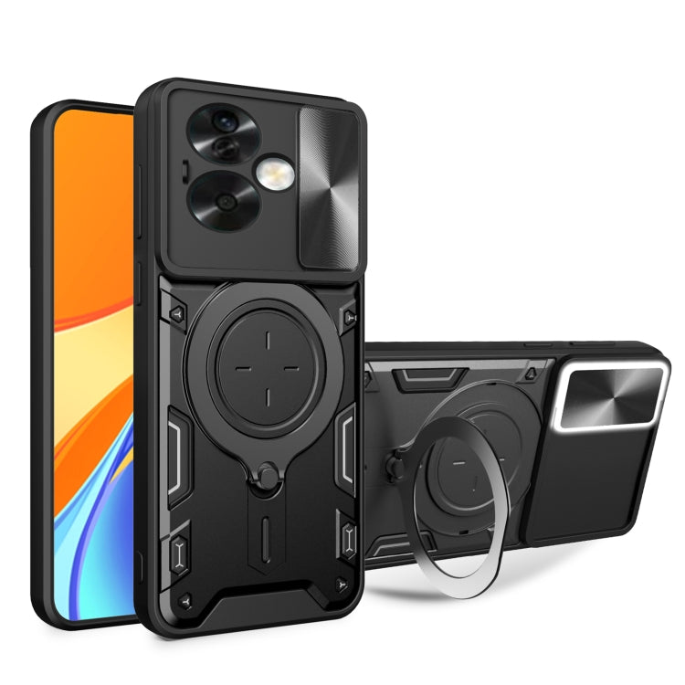 CD Texture Sliding Camshield Magnetic Holder Phone Case, For OPPO A17 4G, For OPPO Reno8 Pro 5G, For OPPO Reno8 5G, For OPPO Reno7 4G / F21 Pro 4G, For OPPO Reno7 5G, For OPPO Reno 6 4G, For OPPO A15 / A15s / A35 2021, For OPPO A53 4G������������������...
