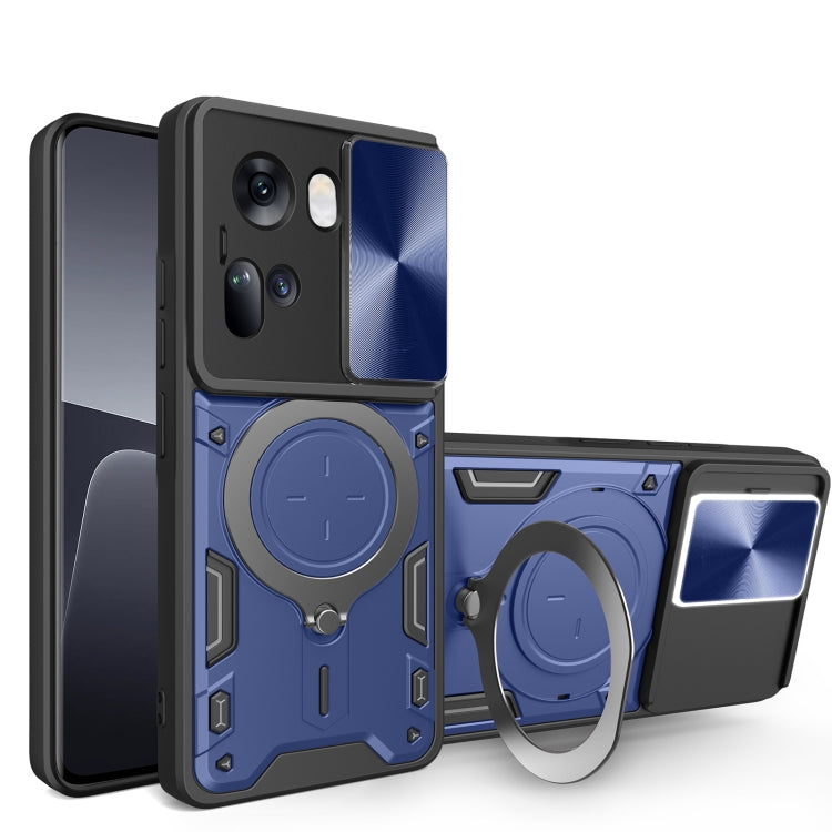 CD Texture Sliding Camshield Magnetic Holder Phone Case, For OPPO Find X8, For OPPO A3x 5G India / A3x 4G, For OPPO Reno12 F 5G Global, For OPPO A3 Pro 5G India, For OPPO Reno12 Pro 5G Global, For OPPO Reno12 5G Global, For OPPO Reno11 F 5G Global�����...