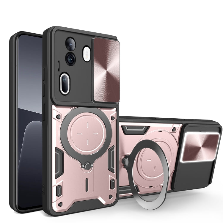 CD Texture Sliding Camshield Magnetic Holder Phone Case, For OPPO Find X8, For OPPO A3x 5G India / A3x 4G, For OPPO Reno12 F 5G Global, For OPPO A3 Pro 5G India, For OPPO Reno12 Pro 5G Global, For OPPO Reno12 5G Global, For OPPO Reno11 F 5G Global�����...