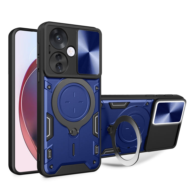 CD Texture Sliding Camshield Magnetic Holder Phone Case, For OPPO Find X8, For OPPO A3x 5G India / A3x 4G, For OPPO Reno12 F 5G Global, For OPPO A3 Pro 5G India, For OPPO Reno12 Pro 5G Global, For OPPO Reno12 5G Global, For OPPO Reno11 F 5G Global�����...