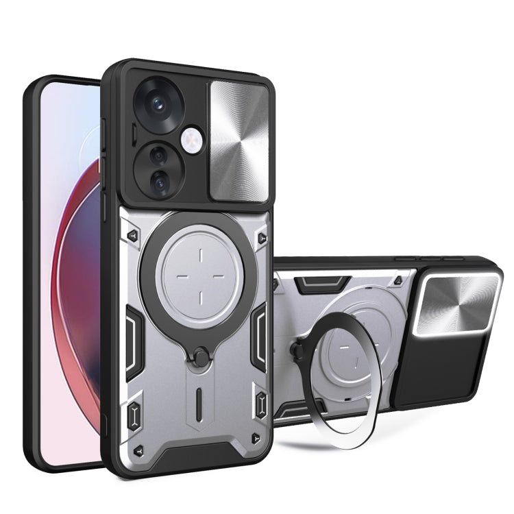 CD Texture Sliding Camshield Magnetic Holder Phone Case, For OPPO Find X8, For OPPO A3x 5G India / A3x 4G, For OPPO Reno12 F 5G Global, For OPPO A3 Pro 5G India, For OPPO Reno12 Pro 5G Global, For OPPO Reno12 5G Global, For OPPO Reno11 F 5G Global�����...