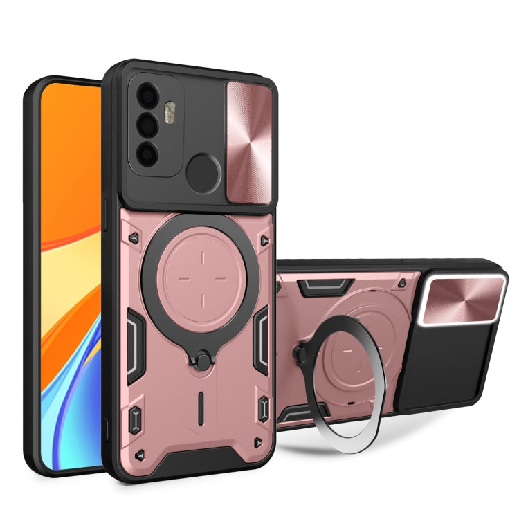 CD Texture Sliding Camshield Magnetic Holder Phone Case, For OPPO A17 4G, For OPPO Reno8 Pro 5G, For OPPO Reno8 5G, For OPPO Reno7 4G / F21 Pro 4G, For OPPO Reno7 5G, For OPPO Reno 6 4G, For OPPO A15 / A15s / A35 2021, For OPPO A53 4G������������������...
