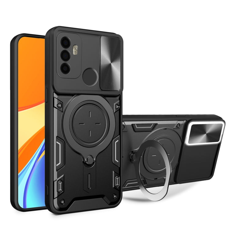 CD Texture Sliding Camshield Magnetic Holder Phone Case, For OPPO A17 4G, For OPPO Reno8 Pro 5G, For OPPO Reno8 5G, For OPPO Reno7 4G / F21 Pro 4G, For OPPO Reno7 5G, For OPPO Reno 6 4G, For OPPO A15 / A15s / A35 2021, For OPPO A53 4G������������������...