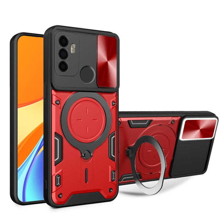 CD Texture Sliding Camshield Magnetic Holder Phone Case, For OPPO A17 4G, For OPPO Reno8 Pro 5G, For OPPO Reno8 5G, For OPPO Reno7 4G / F21 Pro 4G, For OPPO Reno7 5G, For OPPO Reno 6 4G, For OPPO A15 / A15s / A35 2021, For OPPO A53 4G������������������...