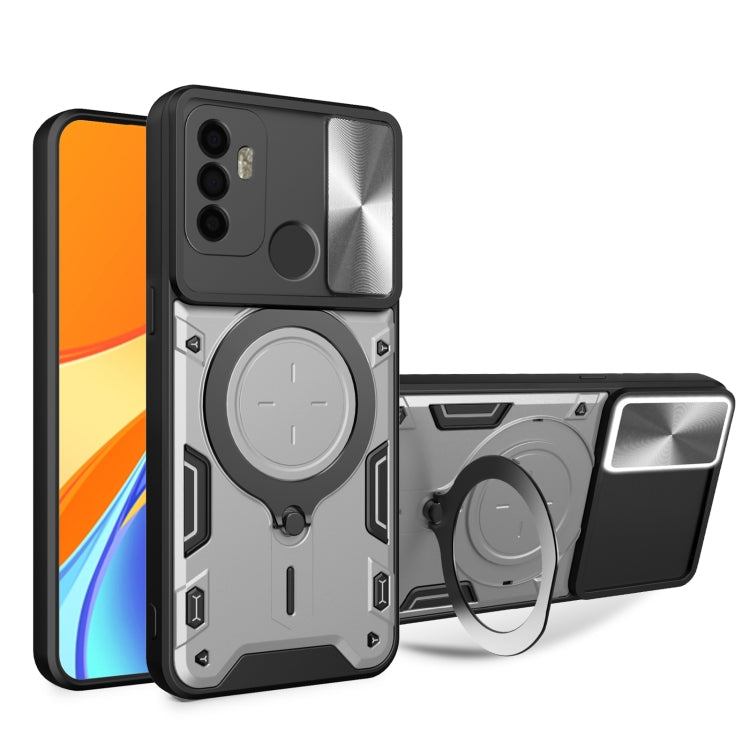 CD Texture Sliding Camshield Magnetic Holder Phone Case, For OPPO A17 4G, For OPPO Reno8 Pro 5G, For OPPO Reno8 5G, For OPPO Reno7 4G / F21 Pro 4G, For OPPO Reno7 5G, For OPPO Reno 6 4G, For OPPO A15 / A15s / A35 2021, For OPPO A53 4G������������������...