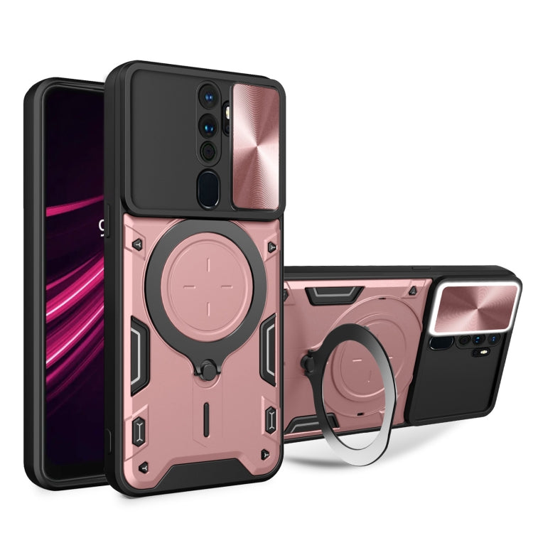 CD Texture Sliding Camshield Magnetic Holder Phone Case, For OPPO A17 4G, For OPPO Reno8 Pro 5G, For OPPO Reno8 5G, For OPPO Reno7 4G / F21 Pro 4G, For OPPO Reno7 5G, For OPPO Reno 6 4G, For OPPO A15 / A15s / A35 2021, For OPPO A53 4G������������������...
