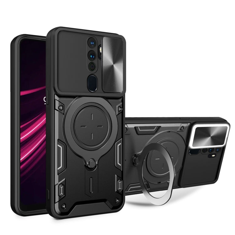 CD Texture Sliding Camshield Magnetic Holder Phone Case, For OPPO A17 4G, For OPPO Reno8 Pro 5G, For OPPO Reno8 5G, For OPPO Reno7 4G / F21 Pro 4G, For OPPO Reno7 5G, For OPPO Reno 6 4G, For OPPO A15 / A15s / A35 2021, For OPPO A53 4G������������������...