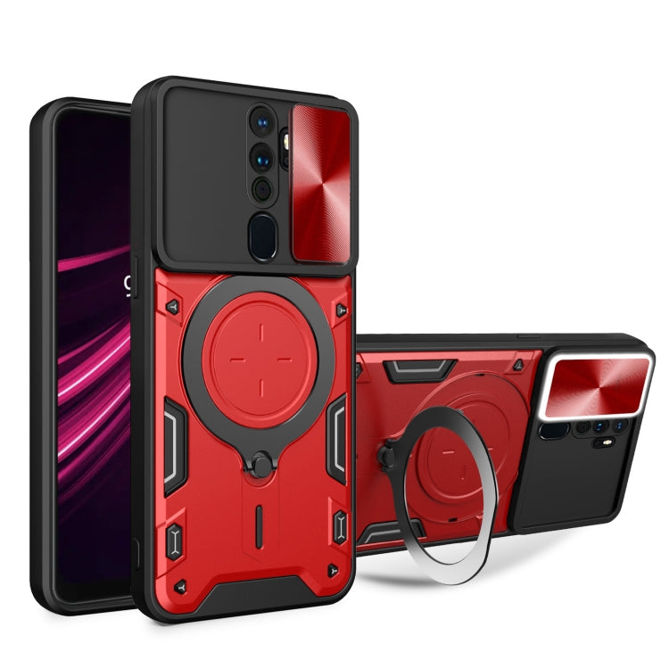 CD Texture Sliding Camshield Magnetic Holder Phone Case, For OPPO A17 4G, For OPPO Reno8 Pro 5G, For OPPO Reno8 5G, For OPPO Reno7 4G / F21 Pro 4G, For OPPO Reno7 5G, For OPPO Reno 6 4G, For OPPO A15 / A15s / A35 2021, For OPPO A53 4G������������������...