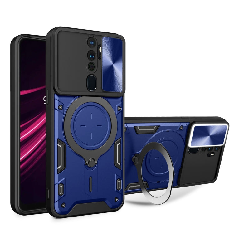 CD Texture Sliding Camshield Magnetic Holder Phone Case, For OPPO A17 4G, For OPPO Reno8 Pro 5G, For OPPO Reno8 5G, For OPPO Reno7 4G / F21 Pro 4G, For OPPO Reno7 5G, For OPPO Reno 6 4G, For OPPO A15 / A15s / A35 2021, For OPPO A53 4G������������������...