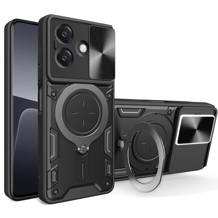 CD Texture Sliding Camshield Magnetic Holder Phone Case, For OPPO Find X8, For OPPO A3x 5G India / A3x 4G, For OPPO Reno12 F 5G Global, For OPPO A3 Pro 5G India, For OPPO Reno12 Pro 5G Global, For OPPO Reno12 5G Global, For OPPO Reno11 F 5G Global�����...