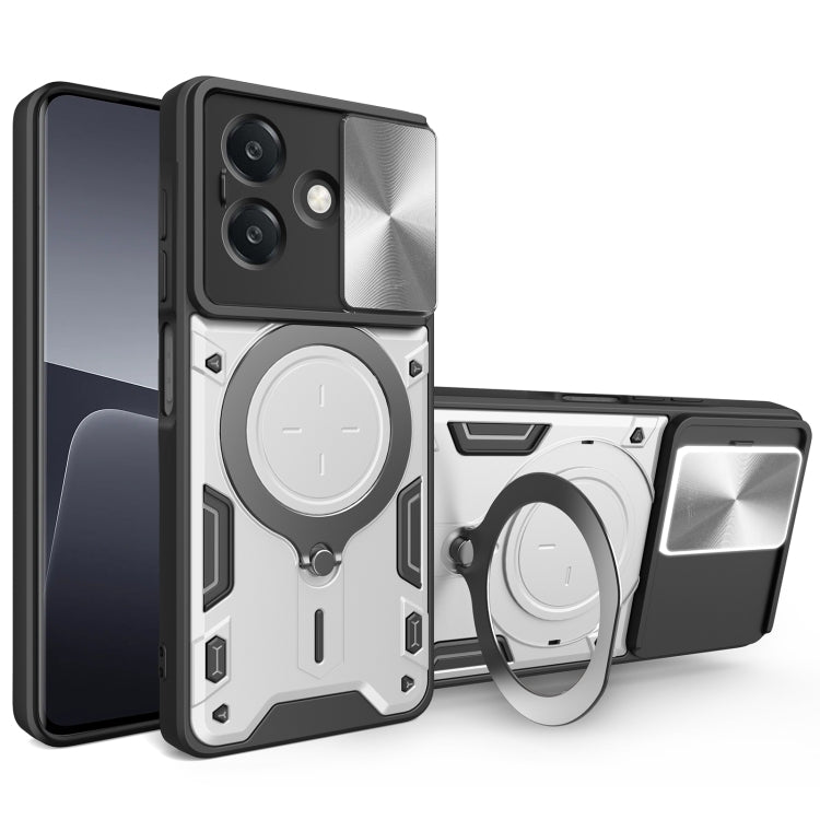 CD Texture Sliding Camshield Magnetic Holder Phone Case, For OPPO Find X8, For OPPO A3x 5G India / A3x 4G, For OPPO Reno12 F 5G Global, For OPPO A3 Pro 5G India, For OPPO Reno12 Pro 5G Global, For OPPO Reno12 5G Global, For OPPO Reno11 F 5G Global�����...