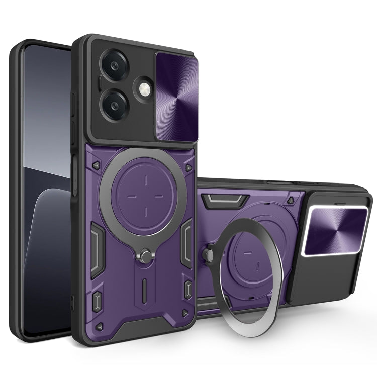CD Texture Sliding Camshield Magnetic Holder Phone Case, For OPPO Find X8, For OPPO A3x 5G India / A3x 4G, For OPPO Reno12 F 5G Global, For OPPO A3 Pro 5G India, For OPPO Reno12 Pro 5G Global, For OPPO Reno12 5G Global, For OPPO Reno11 F 5G Global�����...
