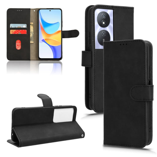 Skin Feel Magnetic Flip Leather Phone Case
