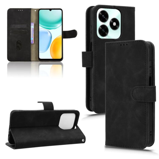 Skin Feel Magnetic Flip Leather Phone Case