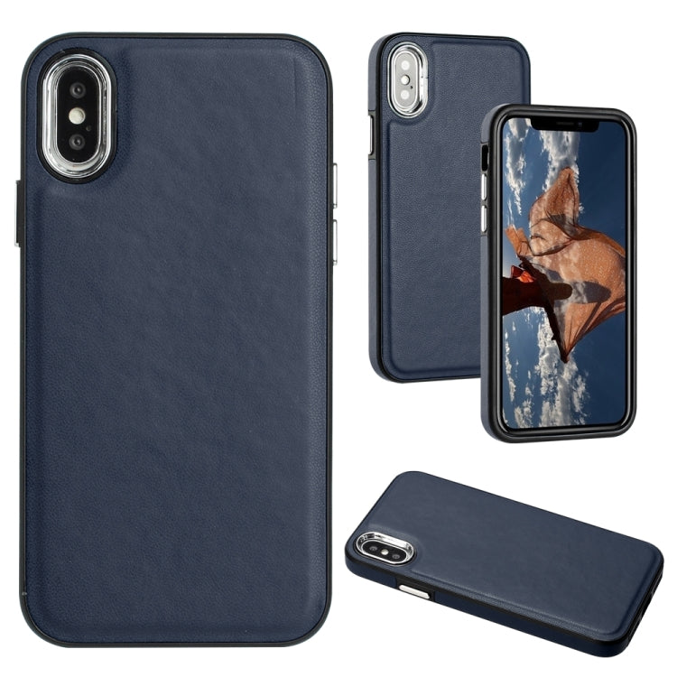 Leather Texture Full Coverage Phone Case, For iPhone 11 Pro, For iPhone X / XS, For iPhone XR, For iPhone XS Max, For iPhone 6s Plus / 7 Plus / 8 Plus