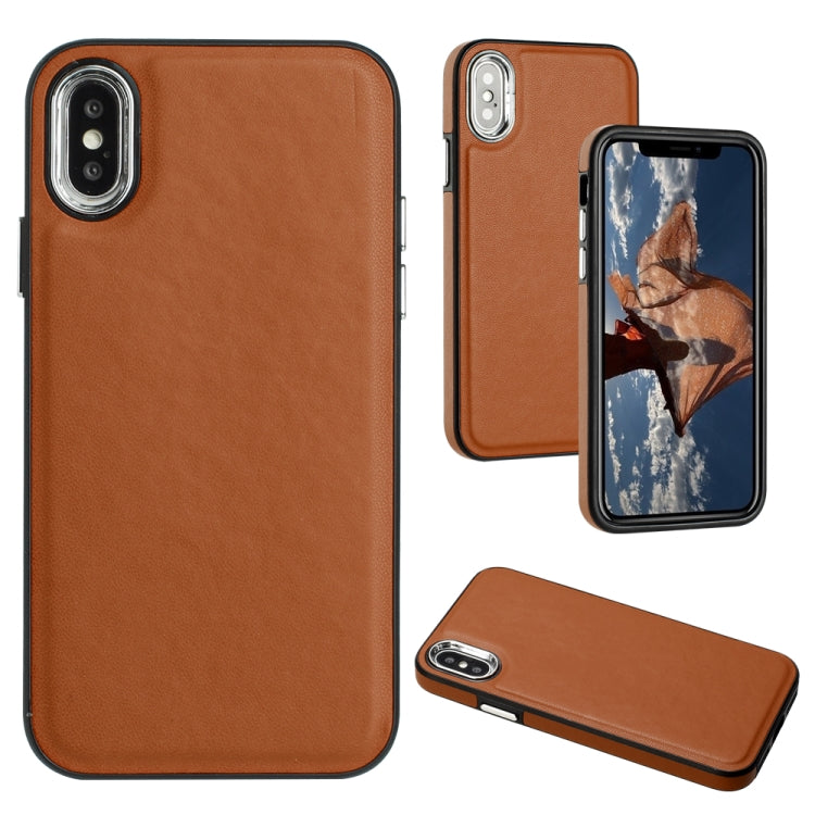 Leather Texture Full Coverage Phone Case, For iPhone 11 Pro, For iPhone X / XS, For iPhone XR, For iPhone XS Max, For iPhone 6s Plus / 7 Plus / 8 Plus