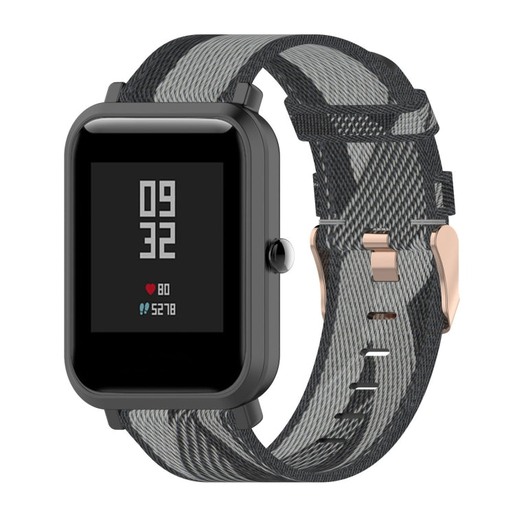 For Amazfit Bip Lite Version 1S / Bip S 20mm Nylon Denim Canvas Replacement Strap Watchband