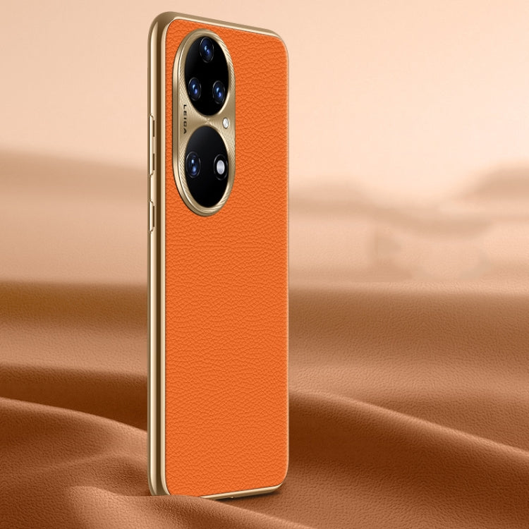 Litchi Texture Genuine Leather Phone Case, For Huawei nova 11 Pro, For Huawei Mate 60, For Huawei nova 11, For Huawei Mate 60 Pro, For Huawei P50 Pro, For Huawei Mate 50 RS, For Huawei Mate 50 Pro, For Huawei P50, For Huawei Mate 50, For Huawei Mate 40...