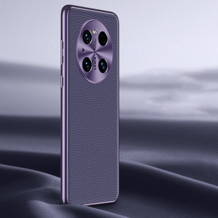 Litchi Texture Genuine Leather Phone Case, For Huawei nova 11 Pro, For Huawei Mate 60, For Huawei nova 11, For Huawei Mate 60 Pro, For Huawei P50 Pro, For Huawei Mate 50 RS, For Huawei Mate 50 Pro, For Huawei P50, For Huawei Mate 50, For Huawei Mate 40...