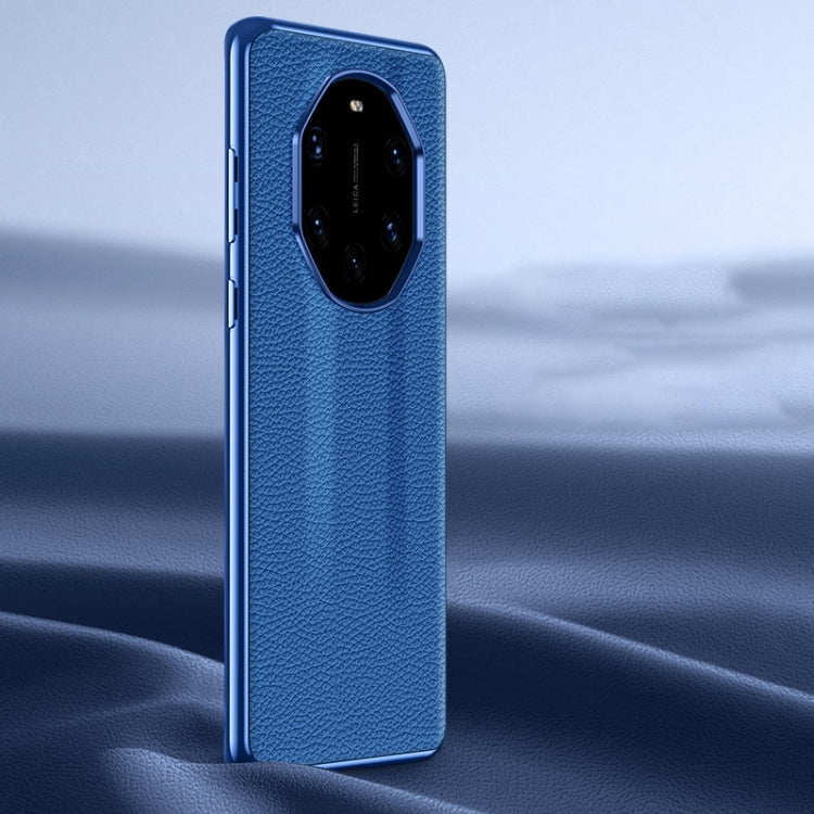 Litchi Texture Genuine Leather Phone Case, For Huawei nova 11 Pro, For Huawei Mate 60, For Huawei nova 11, For Huawei Mate 60 Pro, For Huawei P50 Pro, For Huawei Mate 50 RS, For Huawei Mate 50 Pro, For Huawei P50, For Huawei Mate 50, For Huawei Mate 40...